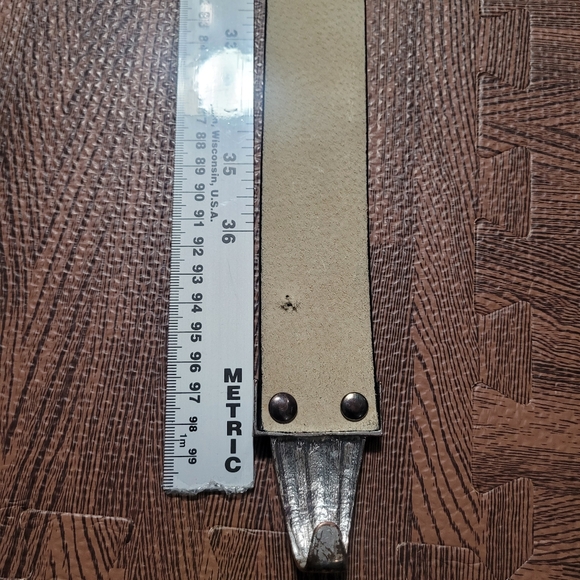 Chicos Chunky Black Leather Belt Adjustable Waist Silver Clasp Buckle Size M/L - Picture 10 of 13